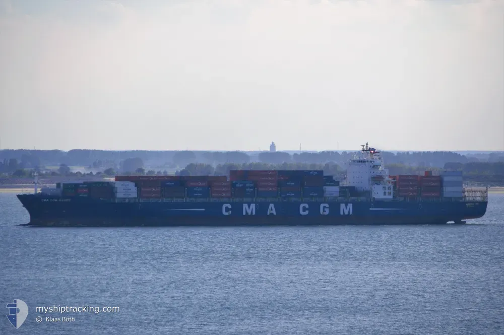 cma cgm amber (Container Ship) - IMO 9350381, MMSI 215148000, Call Sign 9HA4980 under the flag of Malta