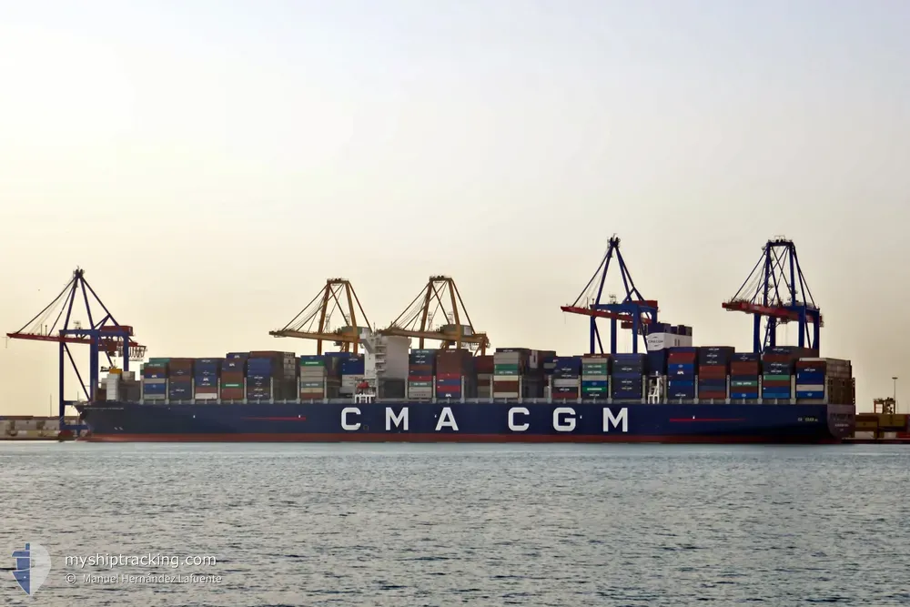 cma cgm b franklin (Container Ship) - IMO 9706891, MMSI 215195000, Call Sign 9HA5008 under the flag of Malta