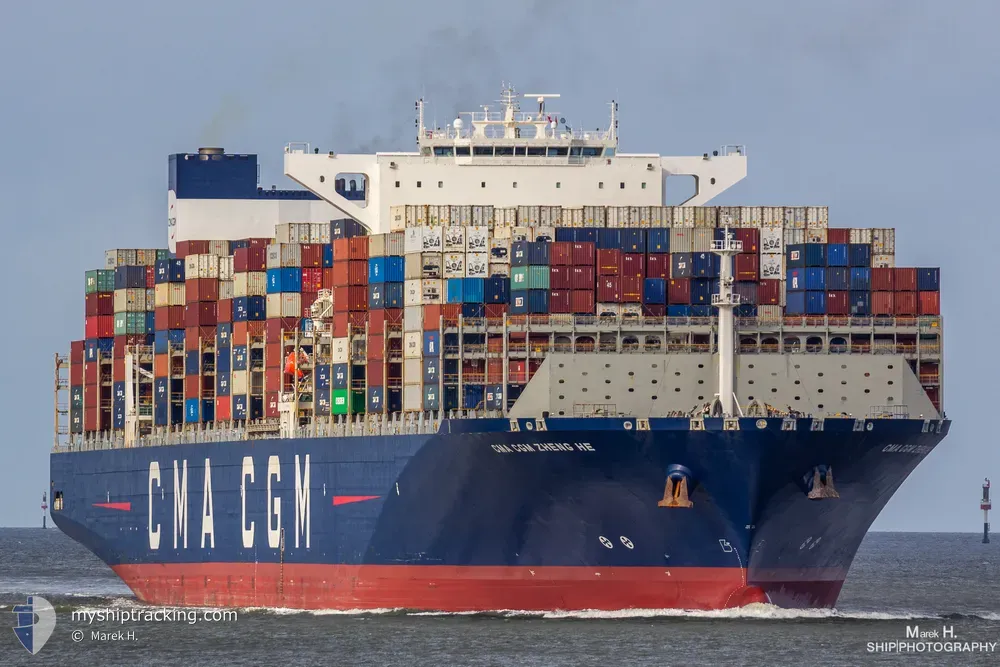 cma cgm zheng he (Container Ship) - IMO 9706906, MMSI 215199000, Call Sign 9HA5009 under the flag of Malta