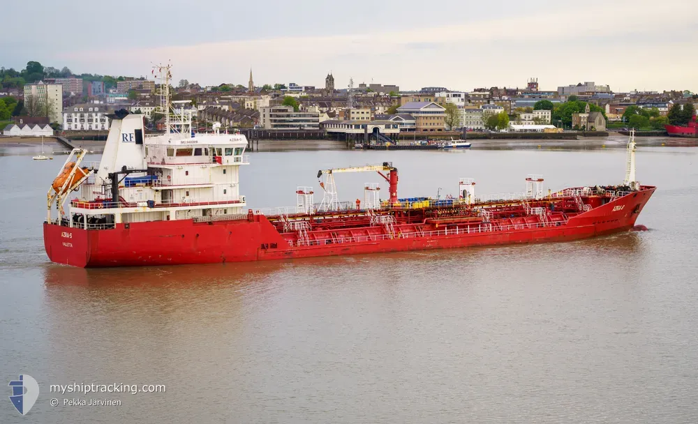 azra-s (Chemical/Oil Products Tanker) - IMO 9403918, MMSI 215241000, Call Sign 9HA5031 under the flag of Malta