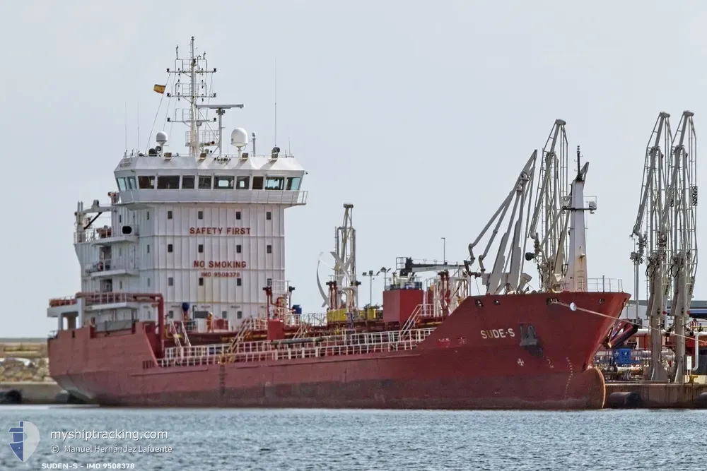 sude-s (Chemical/Oil Products Tanker) - IMO 9508378, MMSI 215516000, Call Sign 9HA5156 under the flag of Malta