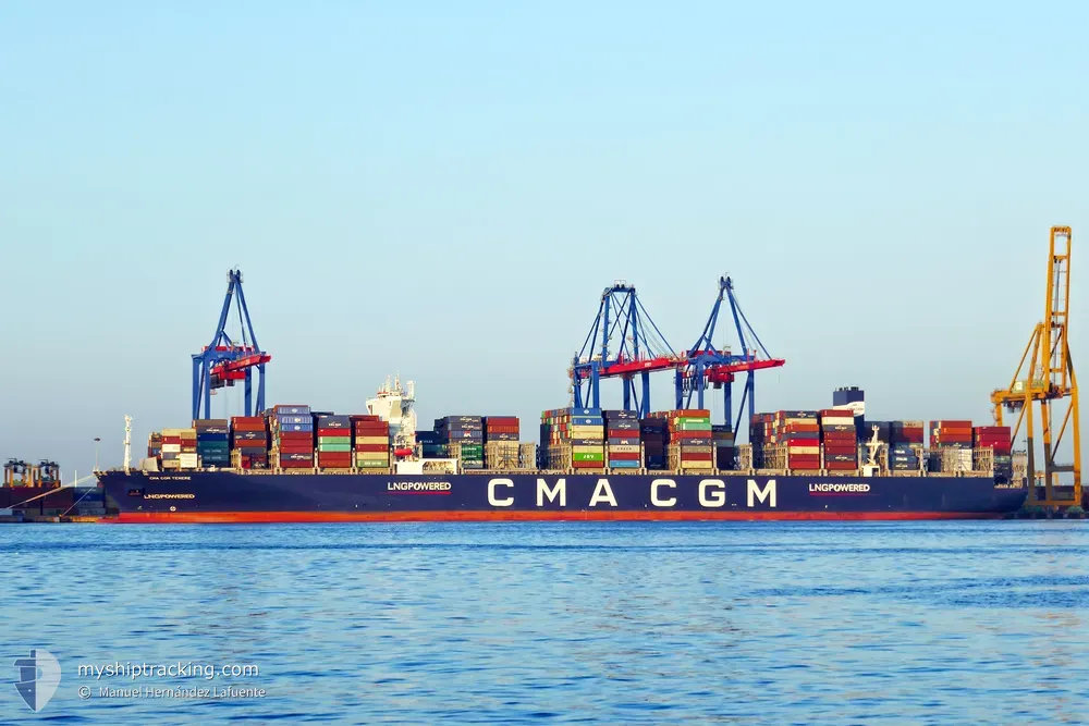 cma cgm tenere (Container Ship) - IMO 9859117, MMSI 215765000, Call Sign 9HA5273 under the flag of Malta