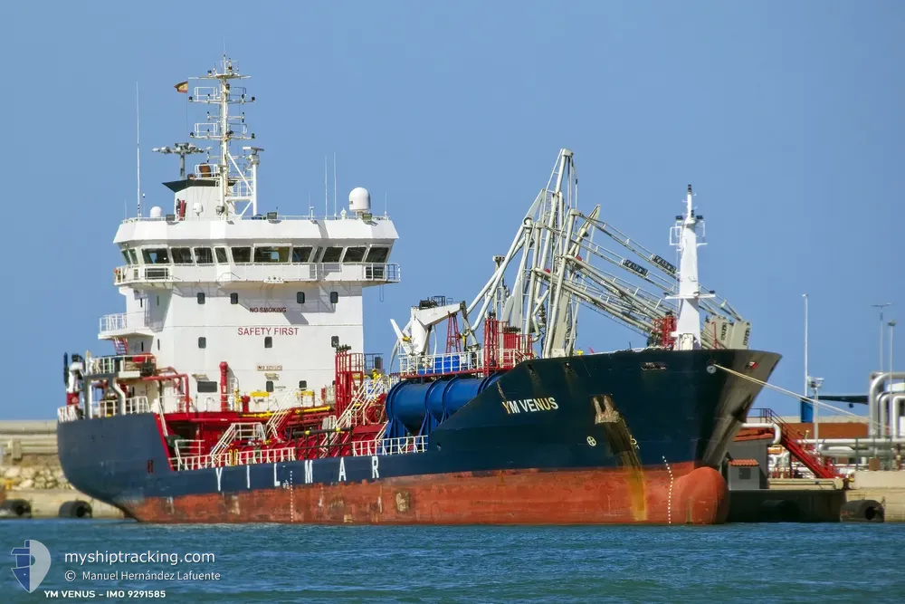 ym venus (Chemical/Oil Products Tanker) - IMO 9291585, MMSI 215826000, Call Sign 9HCB8 under the flag of Malta