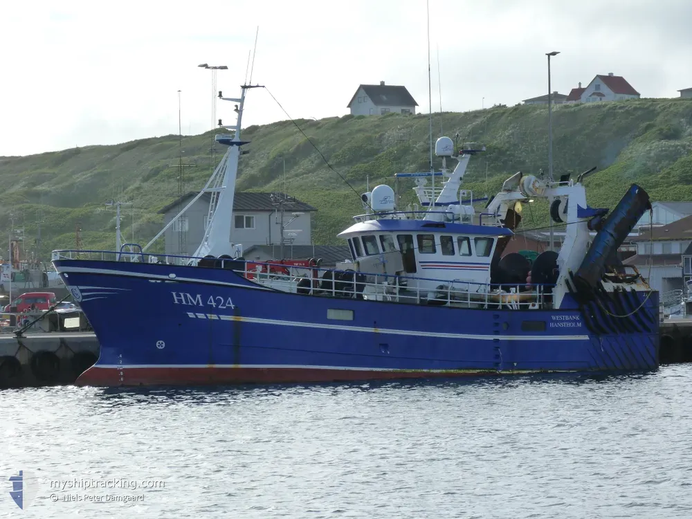 westbank (Fishing vessel) - IMO -, MMSI 219010989, Call Sign OXRG under the flag of Denmark