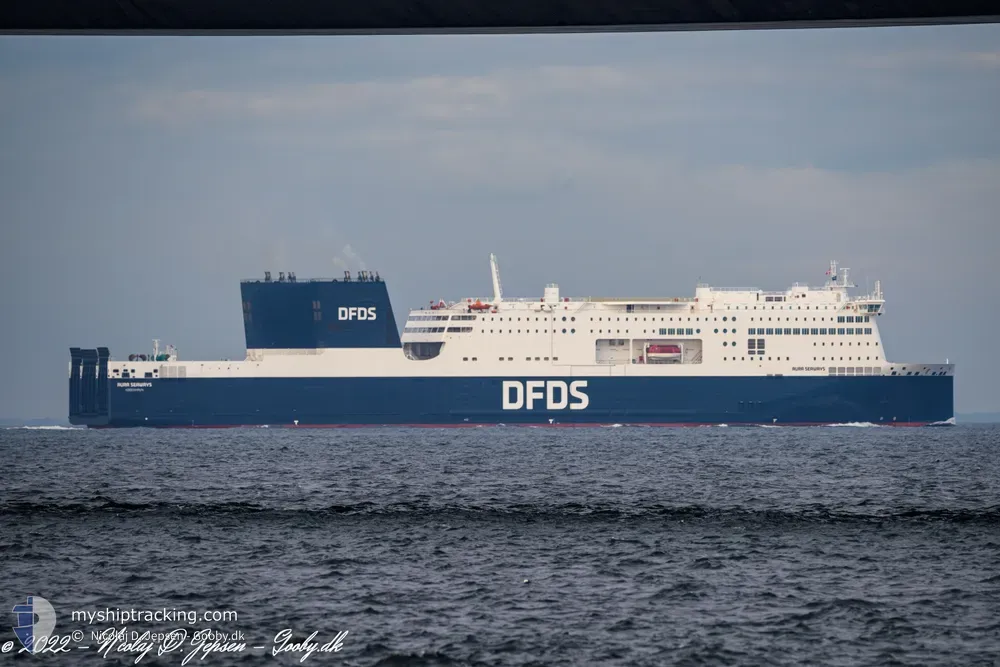 aura seaways (Passenger/Ro-Ro Cargo Ship) - IMO 9851036, MMSI 219028116, Call Sign OXFN2 under the flag of Denmark