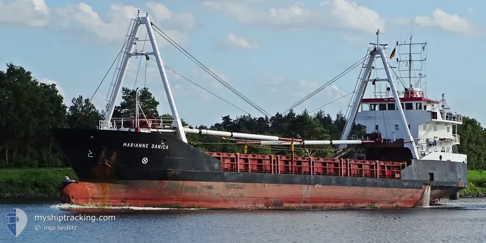 marianne danica (General Cargo Ship) - IMO 9006241, MMSI 219544000, Call Sign OWWO 2 under the flag of Denmark