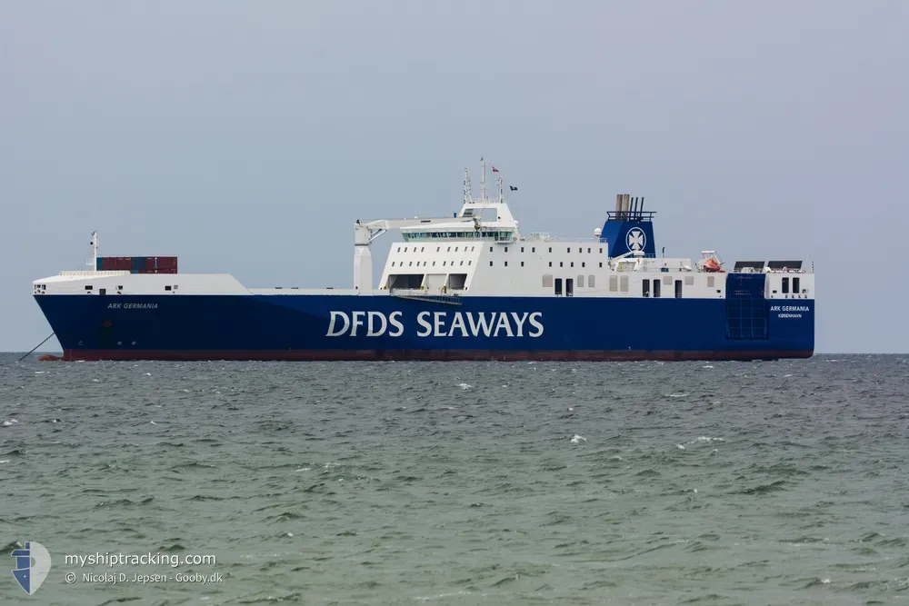 ark germania (Ro-Ro Cargo Ship) - IMO 9609952, MMSI 219551000, Call Sign OZHJ2 under the flag of Denmark