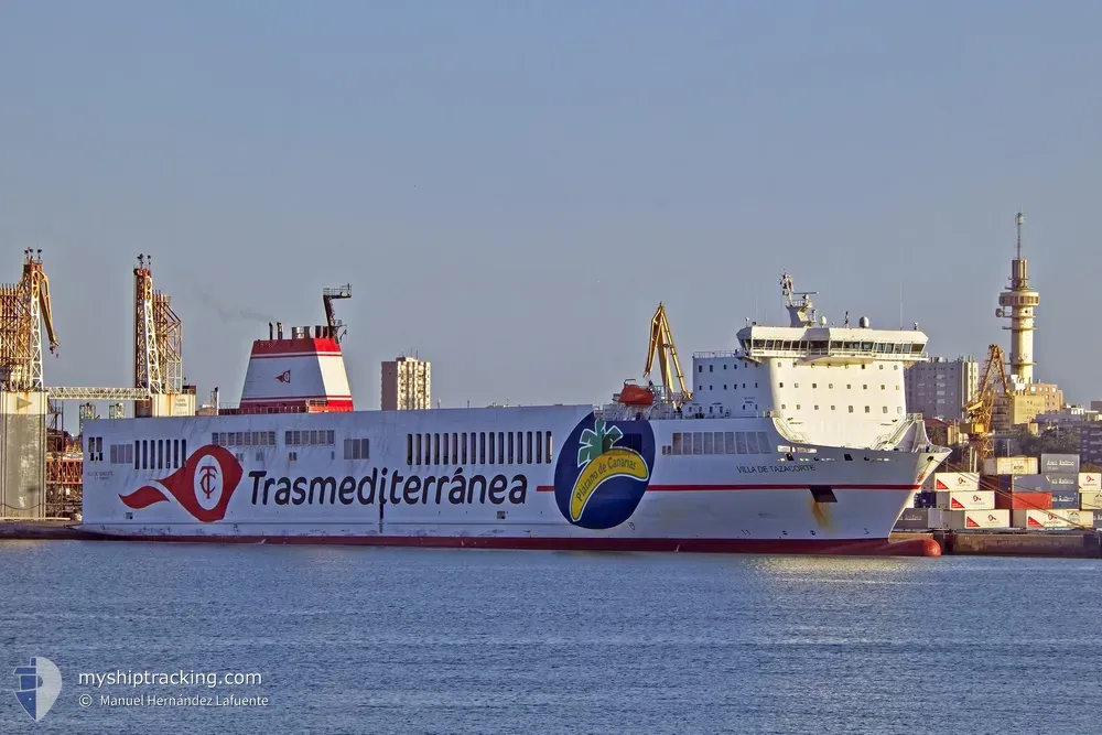 villa de tazacorte (Ro-Ro Cargo Ship) - IMO 9399325, MMSI 225430000, Call Sign EADD under the flag of Spain