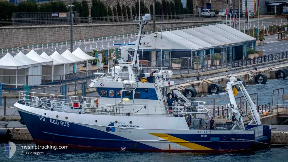tethys 2 (Research Vessel) - IMO 9066007, MMSI 227212000, Call Sign FGTO under the flag of France
