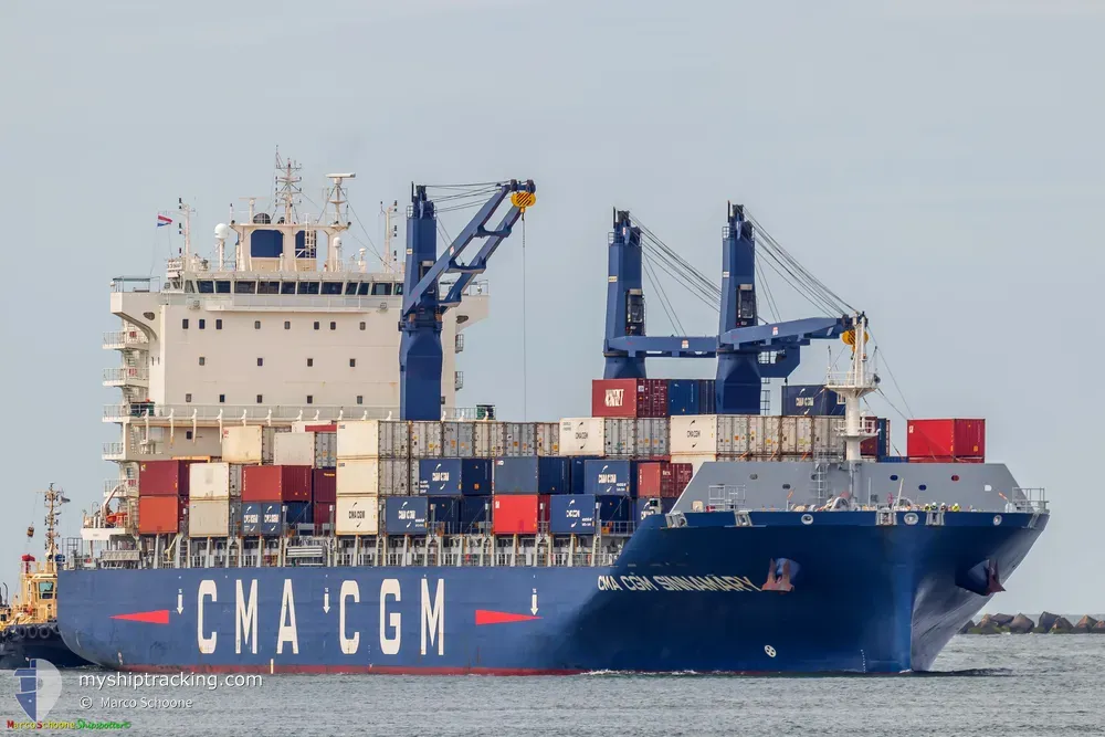 cma cgm sinnamary (Container Ship) - IMO 9845673, MMSI 228403700, Call Sign FMON under the flag of France