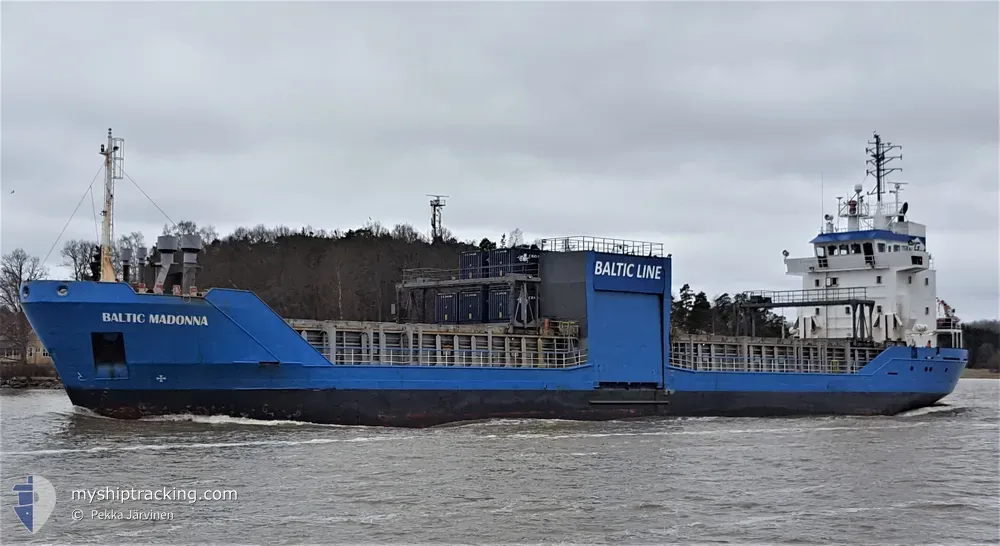 baltic madonna (General Cargo Ship) - IMO 9100138, MMSI 230666000, Call Sign OJRV under the flag of Finland