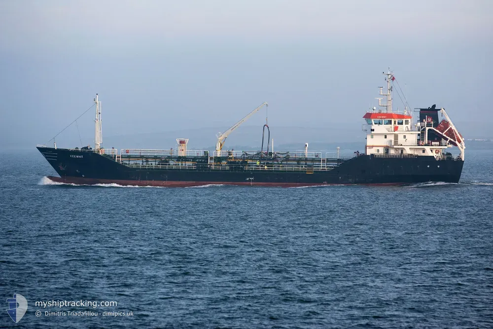 keewhit (Oil Products Tanker) - IMO 9286504, MMSI 235008440, Call Sign MGRK4 under the flag of United Kingdom (UK)