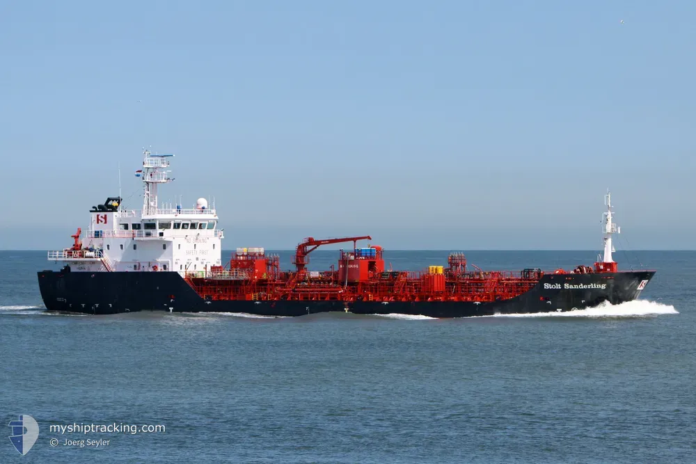stolt sanderling (Chemical/Oil Products Tanker) - IMO 9518804, MMSI 235095972, Call Sign 2GBH7 under the flag of United Kingdom (UK)