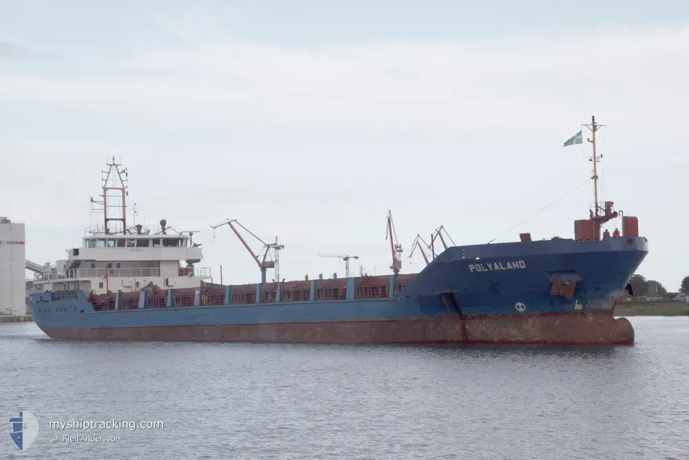 polyaland (General Cargo Ship) - IMO 9199385, MMSI 236150000, Call Sign ZDEP9 under the flag of Gibraltar