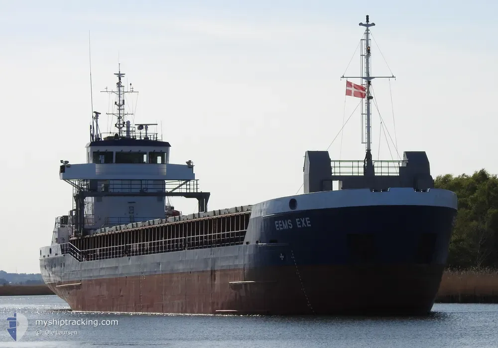 eems exe (General Cargo Ship) - IMO 9195535, MMSI 236452000, Call Sign ZDIK4 under the flag of Gibraltar