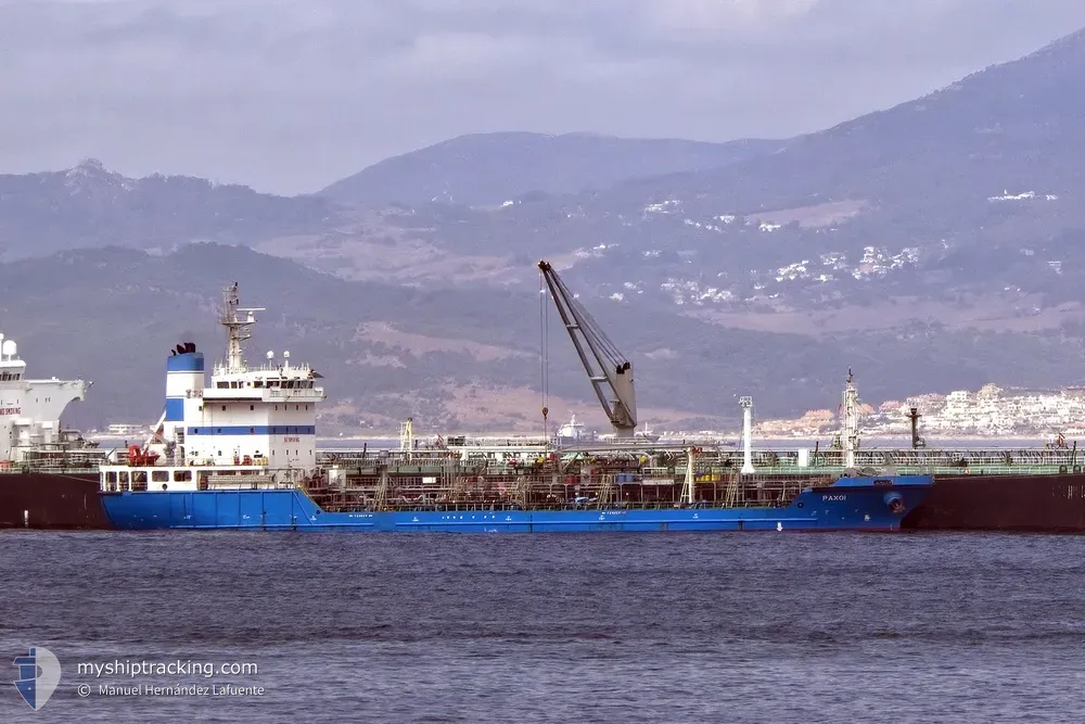 paxoi (Oil Products Tanker) - IMO 9382190, MMSI 236705000, Call Sign ZDQN3 under the flag of Gibraltar