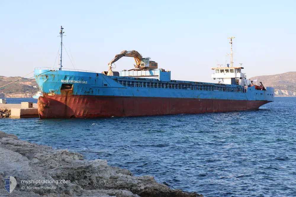 mastrokostas (General Cargo Ship) - IMO 8104591, MMSI 241685000, Call Sign SVA9213 under the flag of Greece