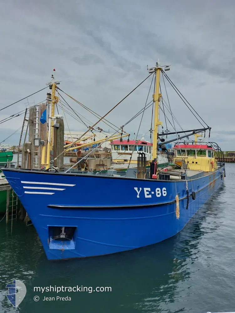 ye86 cornelis (Fishing Vessel) - IMO 7605952, MMSI 244032000, Call Sign PDPU under the flag of Netherlands