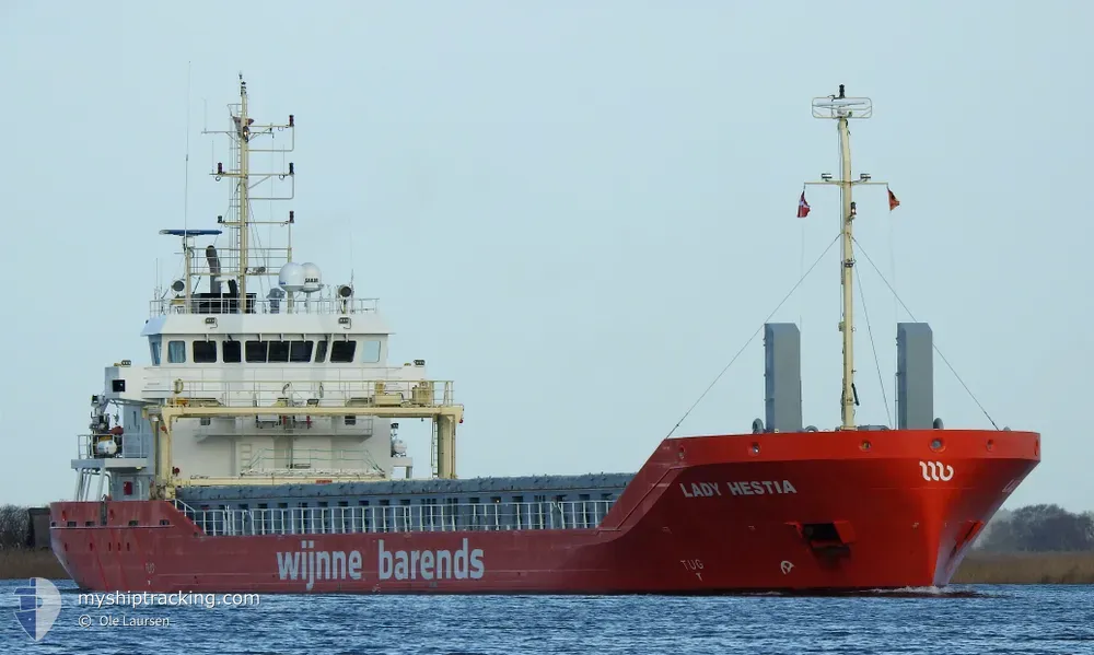 lady hestia (General Cargo Ship) - IMO 9828364, MMSI 244110824, Call Sign PDES under the flag of Netherlands