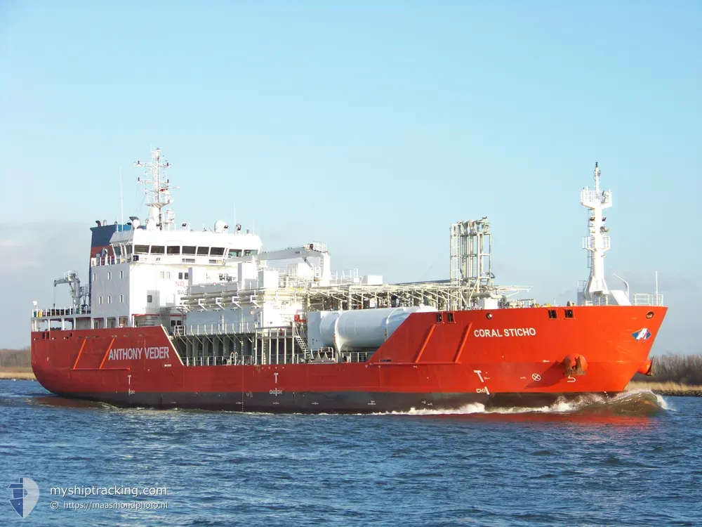 coral sticho (LPG Tanker) - IMO 9685504, MMSI 244790523, Call Sign PCUQ under the flag of Netherlands