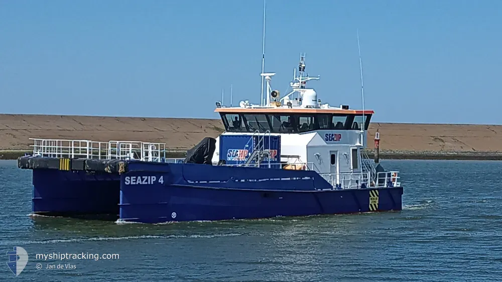 seazip 4 (Offshore Tug/Supply Ship) - IMO 9758698, MMSI 244830668, Call Sign PCVK under the flag of Netherlands