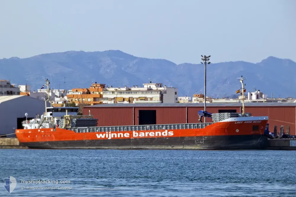 lady anne beau (General Cargo Ship) - IMO 9760407, MMSI 244890901, Call Sign PBPM under the flag of Netherlands