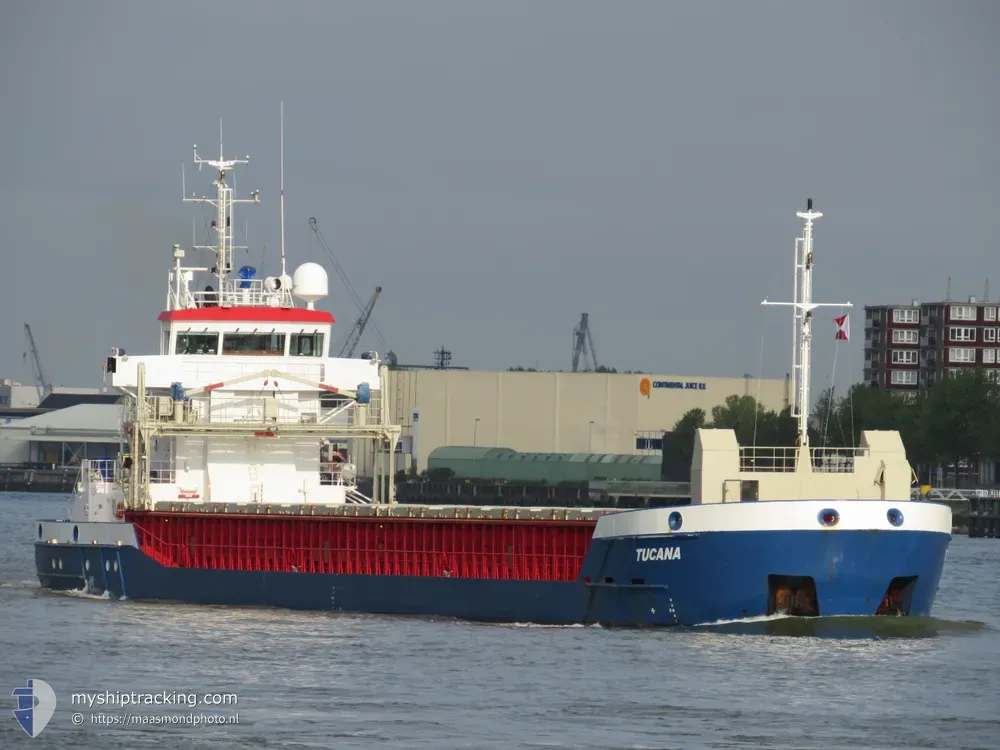 tucana (General Cargo Ship) - IMO 9455674, MMSI 245050000, Call Sign PBAQ under the flag of Netherlands