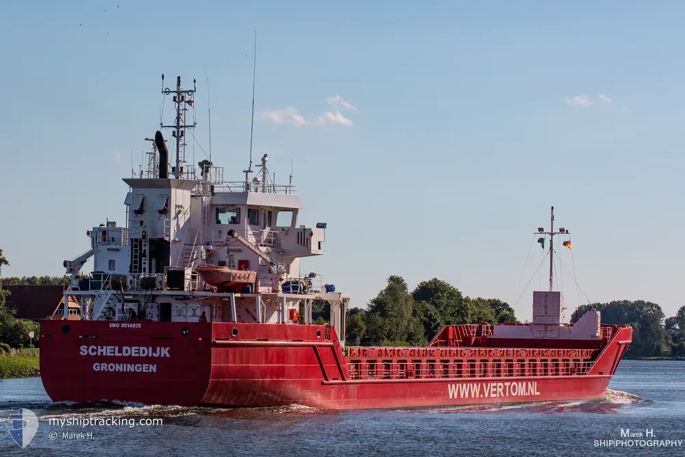 scheldedijk (General Cargo Ship) - IMO 9514925, MMSI 245060000, Call Sign PBMR under the flag of Netherlands