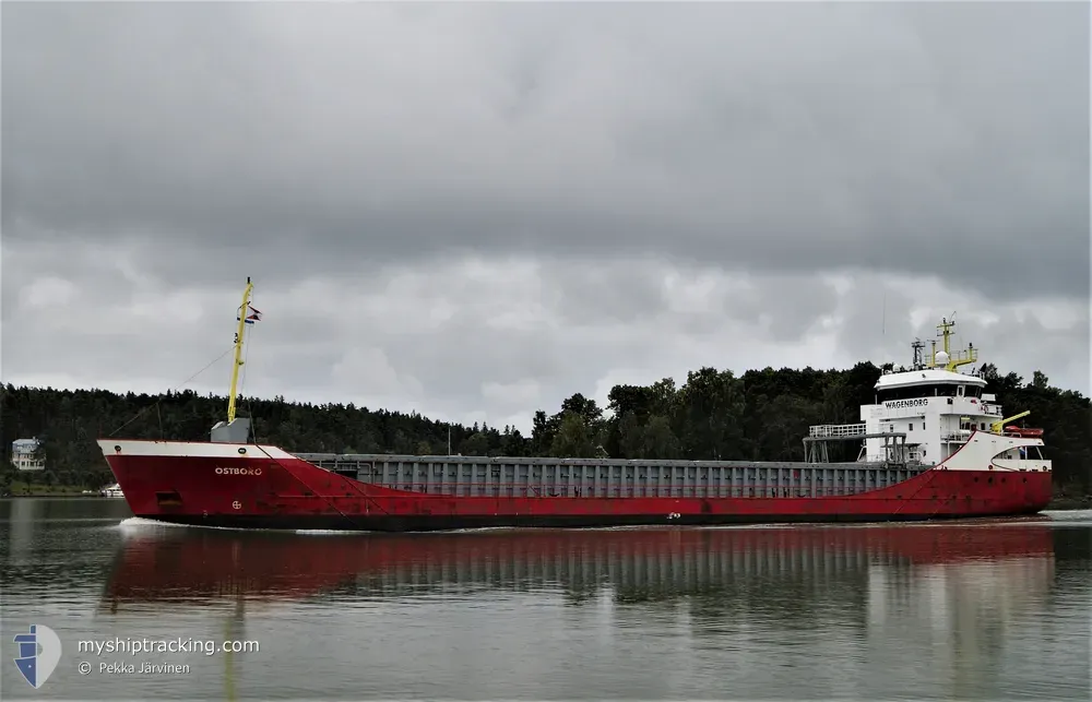 ostborg (General Cargo Ship) - IMO 9196216, MMSI 245180000, Call Sign PBAW under the flag of Netherlands