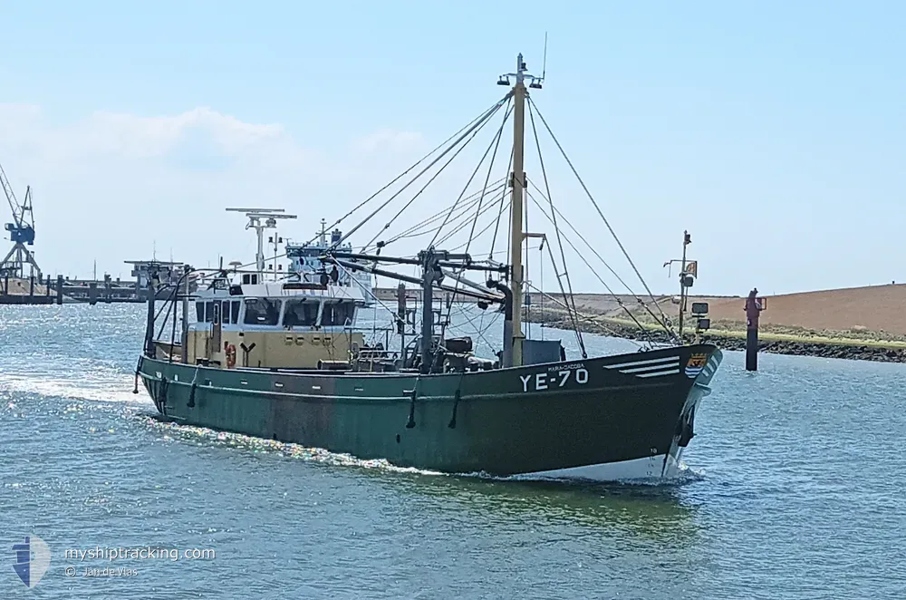 ye-70 maria jacoba (Fishing Vessel) - IMO 8205577, MMSI 245378000, Call Sign PCBY under the flag of Netherlands
