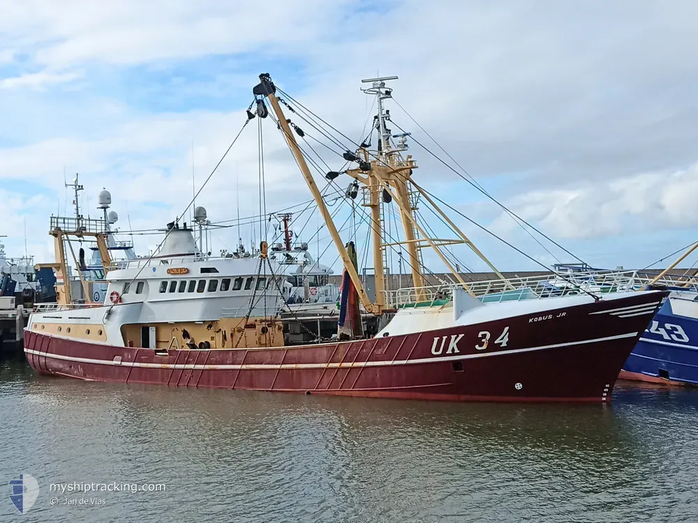 uk34 kobus jr (Fishing Vessel) - IMO 9039212, MMSI 246009000, Call Sign PFKP under the flag of Netherlands