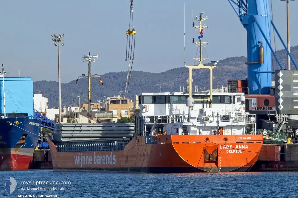 lady anna (General Cargo Ship) - IMO 9624811, MMSI 246838000, Call Sign PCND under the flag of Netherlands