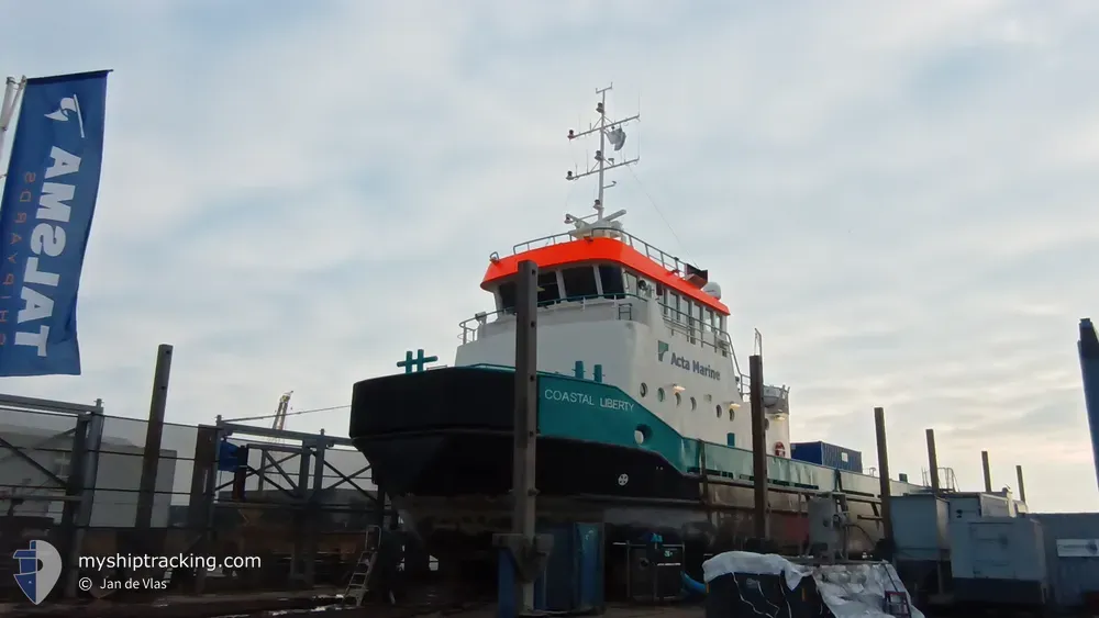 coastal liberty (Offshore Tug/Supply Ship) - IMO 9186077, MMSI 246852000, Call Sign PCNO under the flag of Netherlands