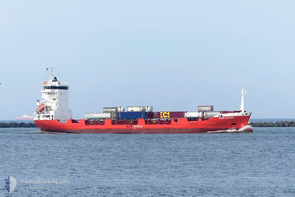 a2b leader (Container Ship) - IMO 9113733, MMSI 246899000, Call Sign PDVC under the flag of Netherlands