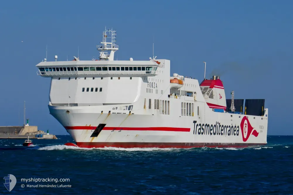 forza (Passenger/Ro-Ro Cargo Ship) - IMO 9458523, MMSI 247286100, Call Sign IBWU under the flag of Italy