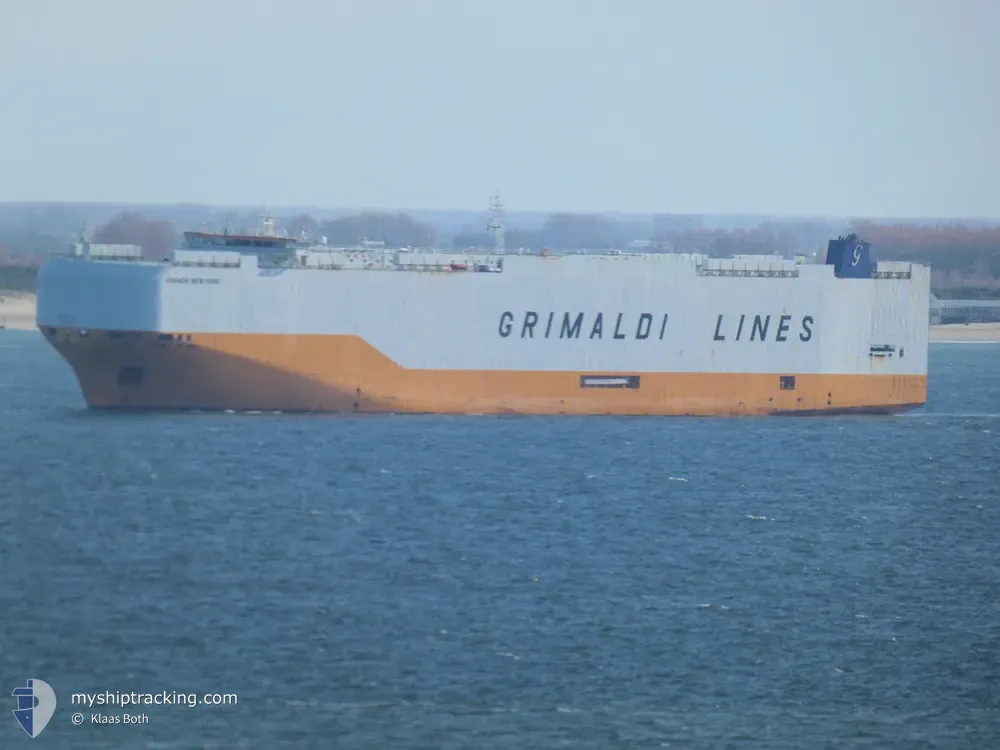 grande new york (Vehicles Carrier) - IMO 9784049, MMSI 247376300, Call Sign IBON under the flag of Italy
