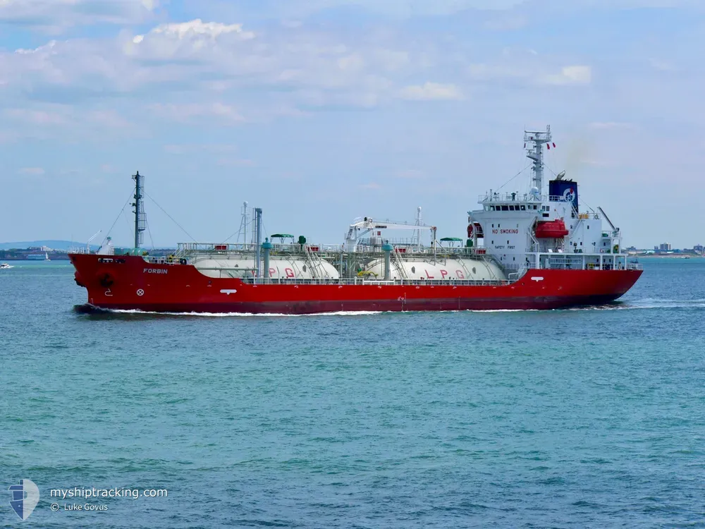 forbin (LPG Tanker) - IMO 9559652, MMSI 248976000, Call Sign 9HA2597 under the flag of Malta