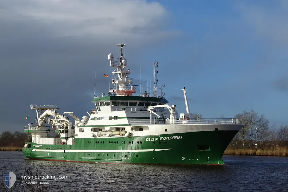 rv celtic explorer (Fishing Support Vessel) - IMO 9244439, MMSI 250487000, Call Sign EIGB under the flag of Ireland