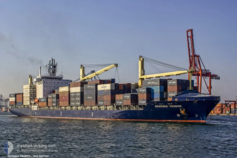georgia trader (Container Ship) - IMO 9357107, MMSI 256119000, Call Sign 9HA3826 under the flag of Malta