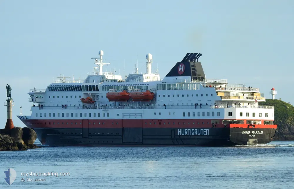 kong harald (Passenger/Ro-Ro Cargo Ship) - IMO 9039119, MMSI 257200000, Call Sign LGIY under the flag of Norway