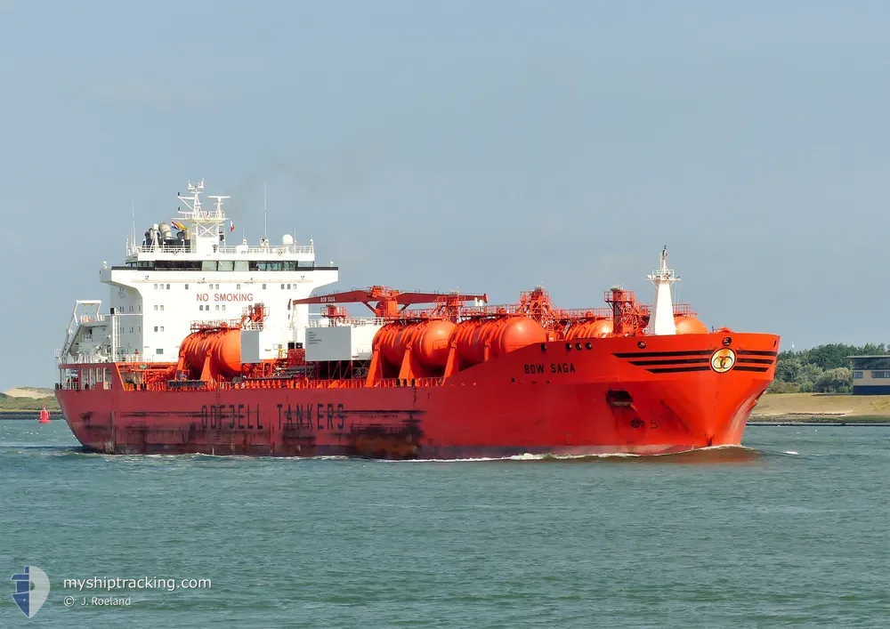 bow saga (Chemical/Oil Products Tanker) - IMO 9215309, MMSI 258960000, Call Sign LADM7 under the flag of Norway