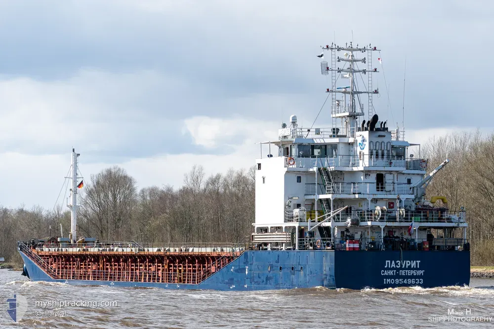 lazurite (General Cargo Ship) - IMO 9549633, MMSI 273338540, Call Sign UBLC under the flag of Russia
