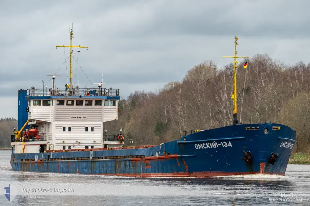 omskiy-34 (General Cargo Ship) - IMO 8953306, MMSI 273433060, Call Sign UBRA under the flag of Russia