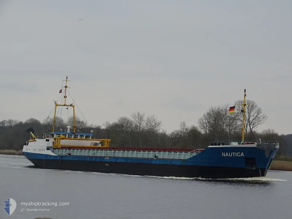 nautica (General Cargo Ship) - IMO 9032458, MMSI 275506000, Call Sign YLPR under the flag of Latvia