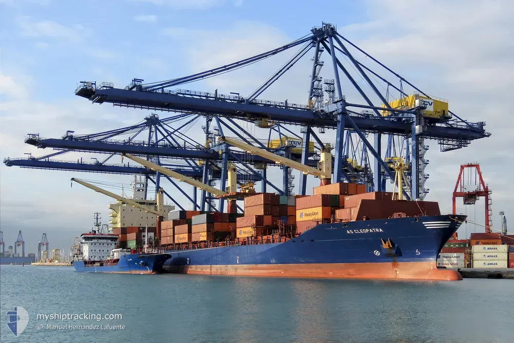 as cleopatra (Container Ship) - IMO 9311787, MMSI 305345000, Call Sign V2DV3 under the flag of Antigua & Barbuda