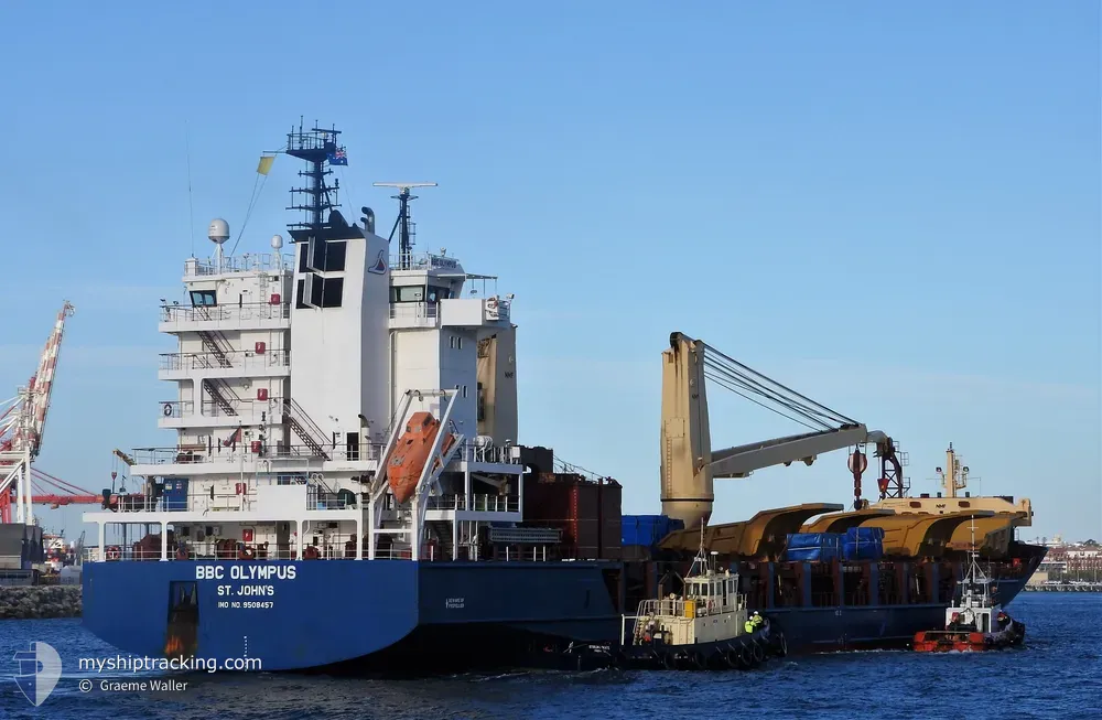 bbc olympus (General Cargo Ship) - IMO 9508457, MMSI 305823000, Call Sign V2FW4 under the flag of Antigua & Barbuda