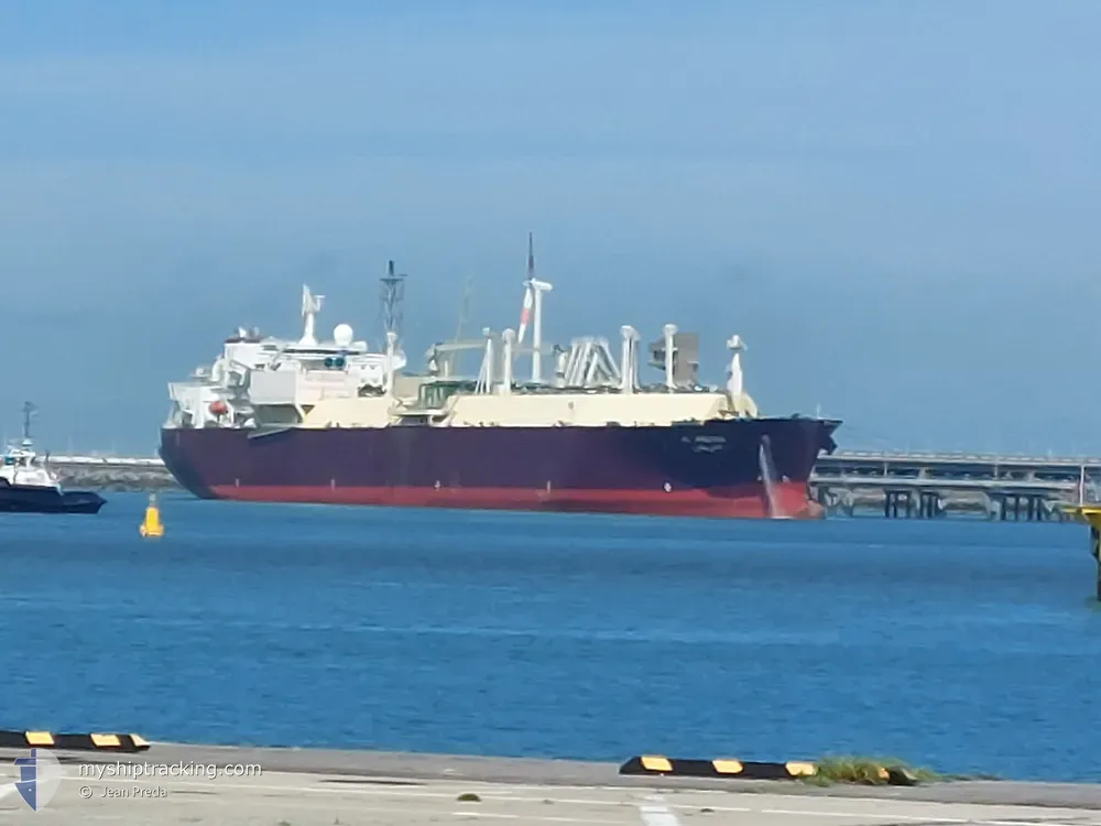 al areesh (LNG Tanker) - IMO 9325697, MMSI 311038000, Call Sign C6VF6 under the flag of Bahamas