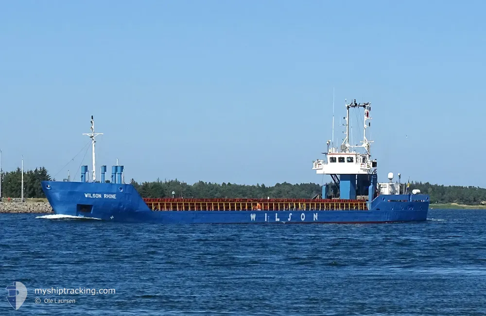 wilson rhine (General Cargo Ship) - IMO 9168116, MMSI 314260000, Call Sign 8PUP under the flag of Barbados