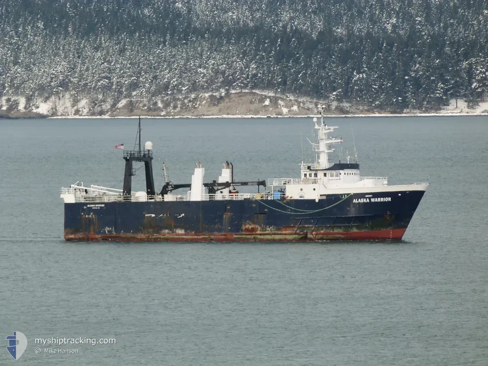 alaska warrior (Fish Factory Ship) - IMO 7716816, MMSI 338250000, Call Sign WAY2496 under the flag of USA