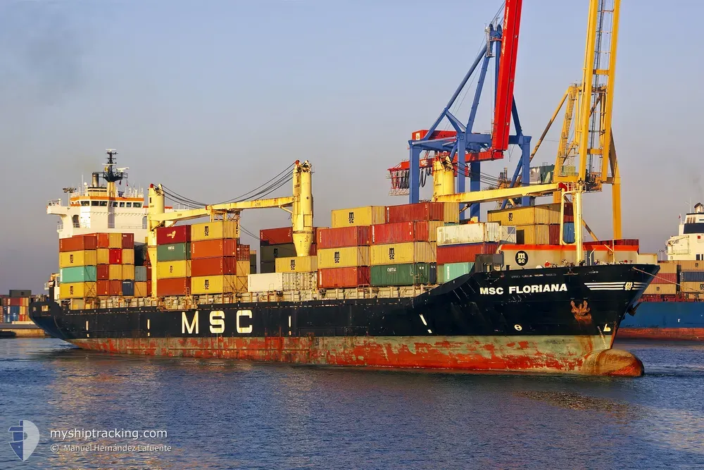 msc floriana (Container Ship) - IMO 8521397, MMSI 353878000, Call Sign H3HP under the flag of Panama